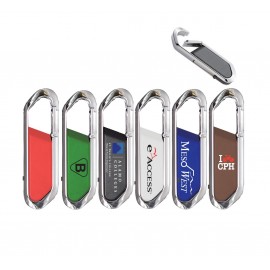 2GB Flipout Carabiner USB Flash Drive with Logo  2GB Flipout Carabiner USB Flash Drive with Logo