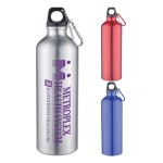 25 Oz Aluminum Sports Bottle With Twist Off Lid & Carabiner with Logo