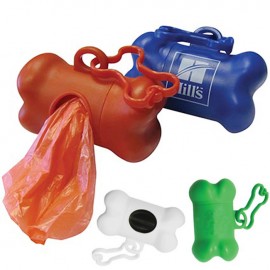 Bone Dog Bag Dispenser /W Carabiner with Logo