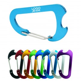 Custom Carabiner Bottle Opener with Logo