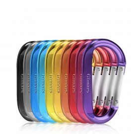 3" Aluminum D Ring Carabiners with Logo  3" Aluminum D Ring Carabiners with Logo