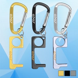 PPE Door Opener Closer No-Touch w/ Carabiner with Logo  PPE Door Opener Closer No-Touch w/ Carabiner with Logo