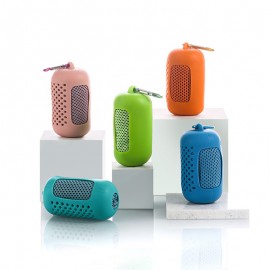 Customized Summer Quick Drying Sports Cooling Towel w/Silicone Case  Customized Summer Quick Drying Sports Cooling Towel w/Silicone Case