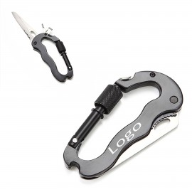 Logo Branded 5-in-1 Utility Carabiner  Logo Branded 5-in-1 Utility Carabiner