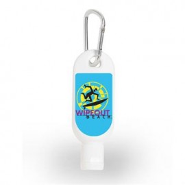 Customized 1 Oz. Sunscreen w/Carabiner Customized 1 Oz. Sunscreen w/Carabiner