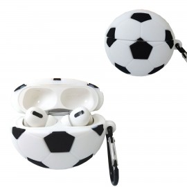 Personalized Silicone Soccer Airpods Case with Keyring