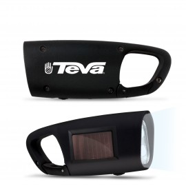 Promotional Solar Carabiner Clip Light