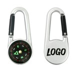 Logo Branded 2-in-1 Multifunctional Matel Carabiner with Compass