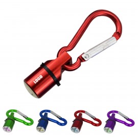 Metal LED Safety Light For Pets Push Button Activation With Carabiner with Logo Metal LED Safety Light For Pets Push Button Activation With Carabiner with Logo