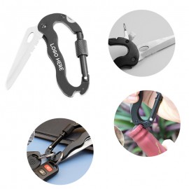5 In 1 Multi-functional Tool Carabiner with Logo