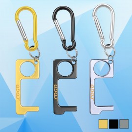 Customized PPE Door Opener Closer No-Touch w/ Carabiner