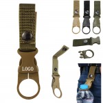 Customized Webbing Backpack Buckle Carabiner w/Water Bottle Hanger