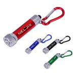 Compact Carabiner Flashlight with Logo