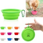 Customized Collapsible Pet Bowl With Carabiners