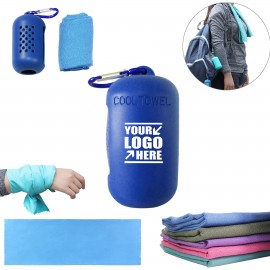 Portable Instant Dry Cooling Towel with Logo  Portable Instant Dry Cooling Towel with Logo