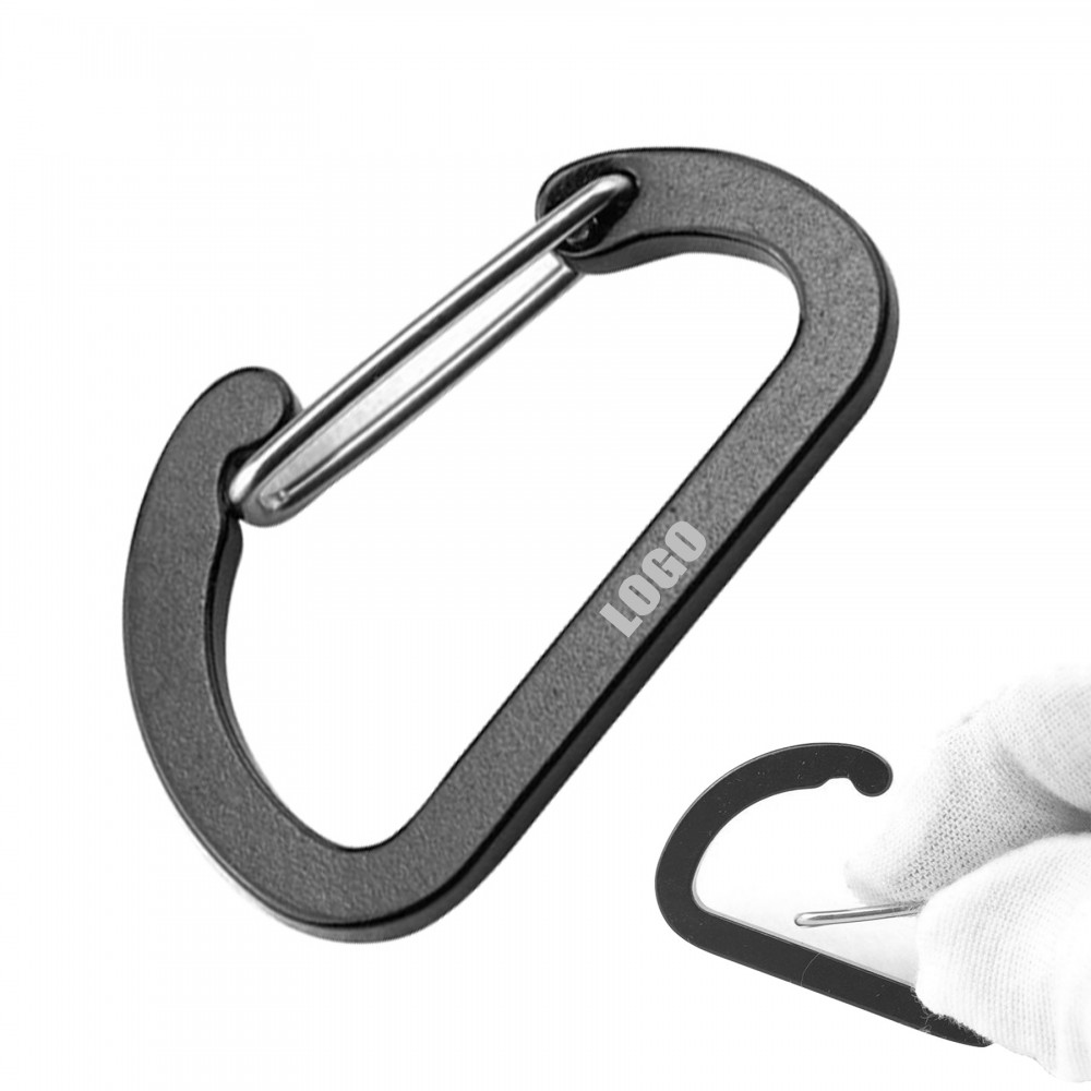 Custom Lightweight Aluminum 8# Flat Carabiner Custom Lightweight Aluminum 8# Flat Carabiner