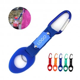 Personalized Silicone Water Bottle Holder Carabiner Clip