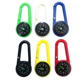 Logo Branded Carabiner with Compass