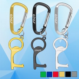 PPE Door Opener Closer No-Touch w/ Carabiner with Logo  PPE Door Opener Closer No-Touch w/ Carabiner with Logo