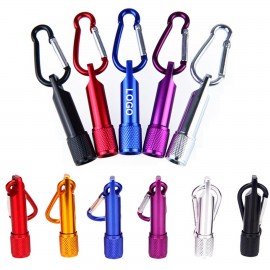 LED Flashlight Torch with Climbing Carabiner with Logo