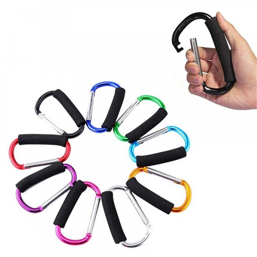 L Size Carabiners With Sponge with Logo