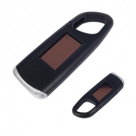 Solar Flashlight with Carabiner Hook with Logo  Solar Flashlight with Carabiner Hook with Logo