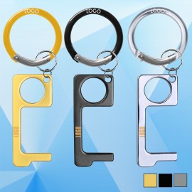 PPE Door Opener Closer No-Touch w/ Round Carabiner with Logo
