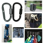 Logo Branded D-Ring Locking Carabiner Clip