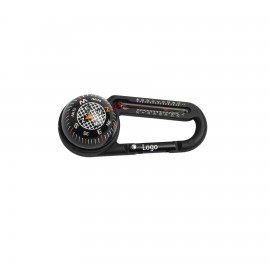 Carabiner Compass And Thermometer with Logo