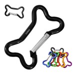 Stylish Bone-Shaped Aluminum Alloy Carabiner with Logo