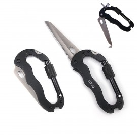 Multi-Functional 5 in 1 Aluminium Carabiner with Logo