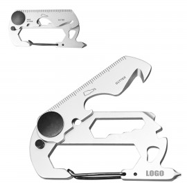 Folded Card Tool Kit Carabiner with Logo