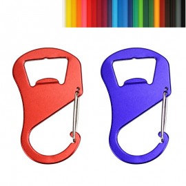 Aluminum Carabiner w/Bottle Opener with Logo