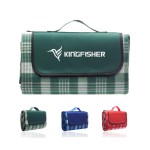 Plaid Roll Up Picnic Blankets with Logo