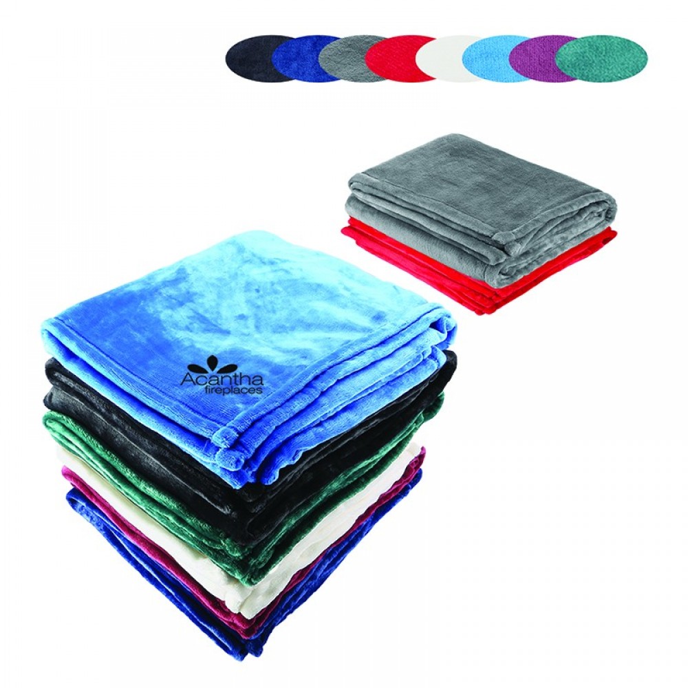 Custom Embroidered Mink Touch Luxury Fleece Blanket Custom Embroidered Mink Touch Luxury Fleece Blanket