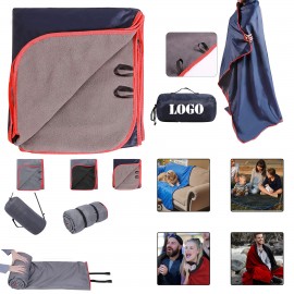 Large Waterproof Nylon/Fleece Stadium Blanket with Logo