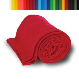 Jersey Sweatshirt Fleece Throw 50 x 60 Blanket with Logo