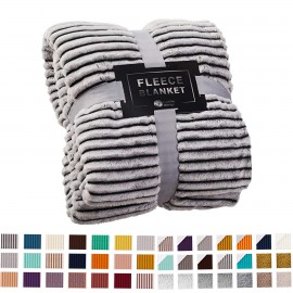 50"*60" Fleece Throw Blanket for Couch with Logo