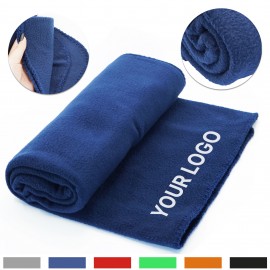 50" x 60" Custom Embroidered Fleece Blanket with Logo