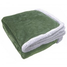 Sherpa Fleece Bed Blanket with Logo