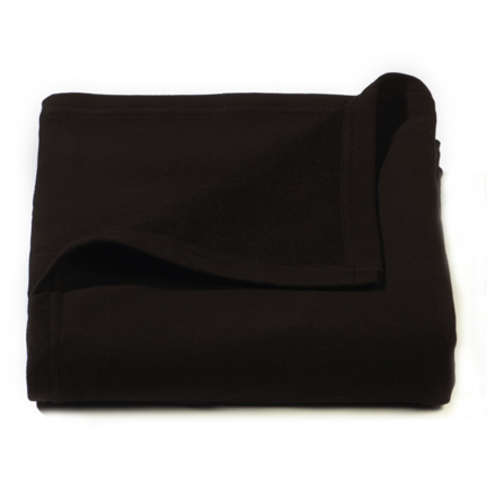 Logo Branded Black Sweatshirt Jersey Fleece Blanket Logo Branded Black Sweatshirt Jersey Fleece Blanket