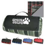 Logo Branded Picnic Blanket Roll-up w/Liner