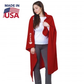 48" X 60" Pre-Shrunk Stadium Fleece Blanket with Logo