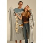 54" x 84", Oversized Sweatshirt Blanket (Blank) Custom Imprinted