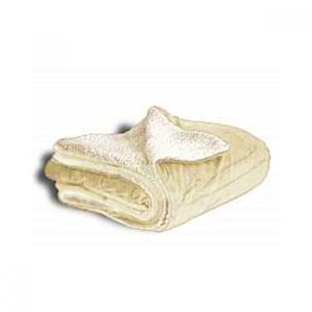 50x60 Micro Mink Sherpa Blanket- Cream Custom Embroidered 50x60 Micro Mink Sherpa Blanket- Cream Custom Embroidered