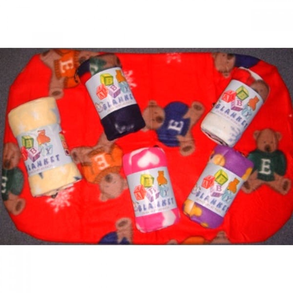 Baby Fleece Blankets (Case of 72) Custom Imprinted Baby Fleece Blankets (Case of 72) Custom Imprinted