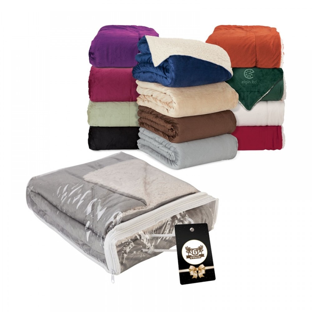 Fairwood Oversize Sherpa Blanket & Hangtag Logo Branded Fairwood Oversize Sherpa Blanket & Hangtag Logo Branded