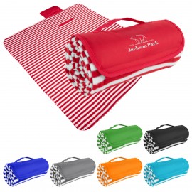 Cabana Roll-Up Blanket with Logo