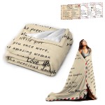 Custom Letter Printed Fleece Blankets