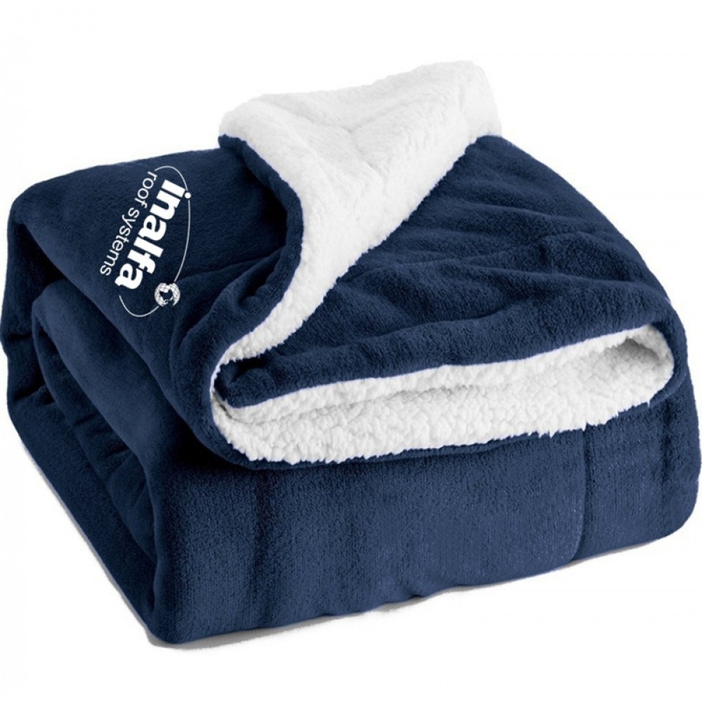 Sherpa Blanket Custom Embroidered Sherpa Blanket Custom Embroidered